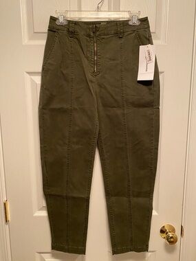 Amazon Essentials Dark Olive Chino Utility Pants with Front Zipper…